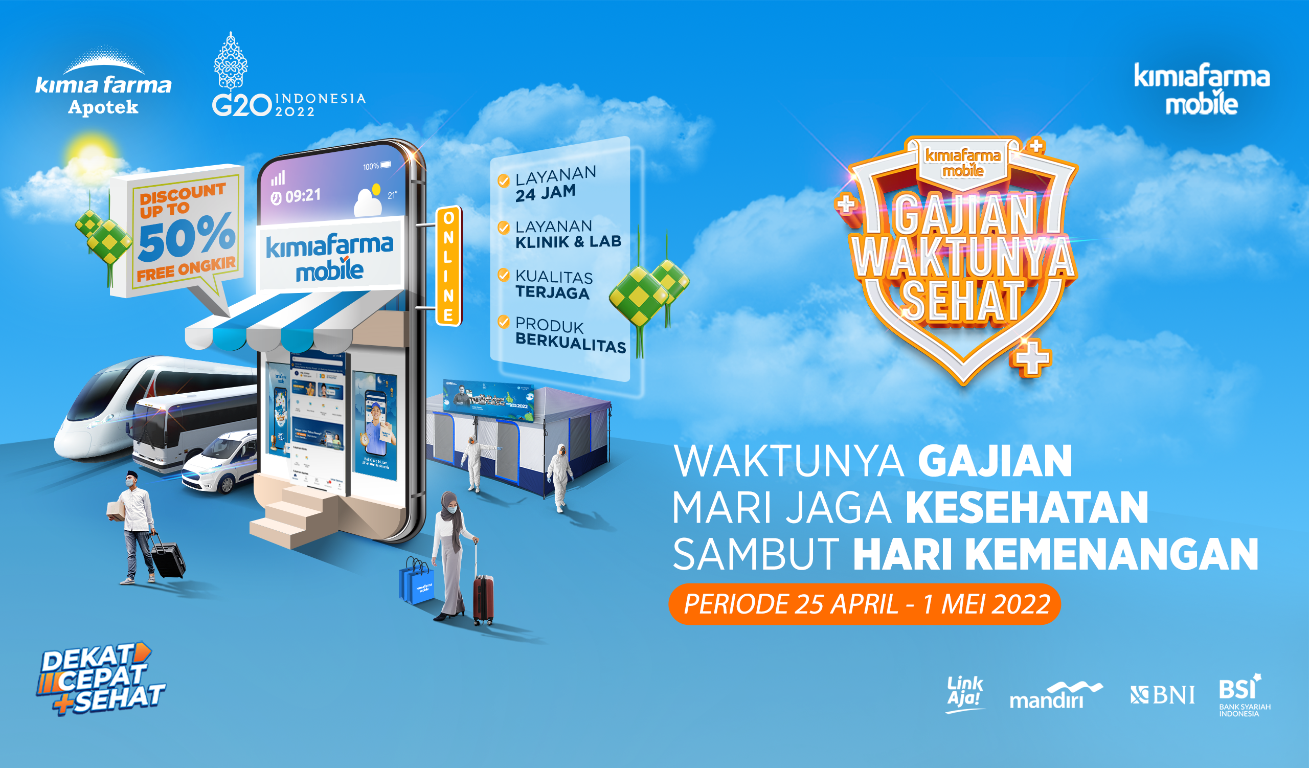 You are currently viewing Tetap Sehat di Perjalanan ke Kampung Halaman  bersama Kimia Farma Mobile