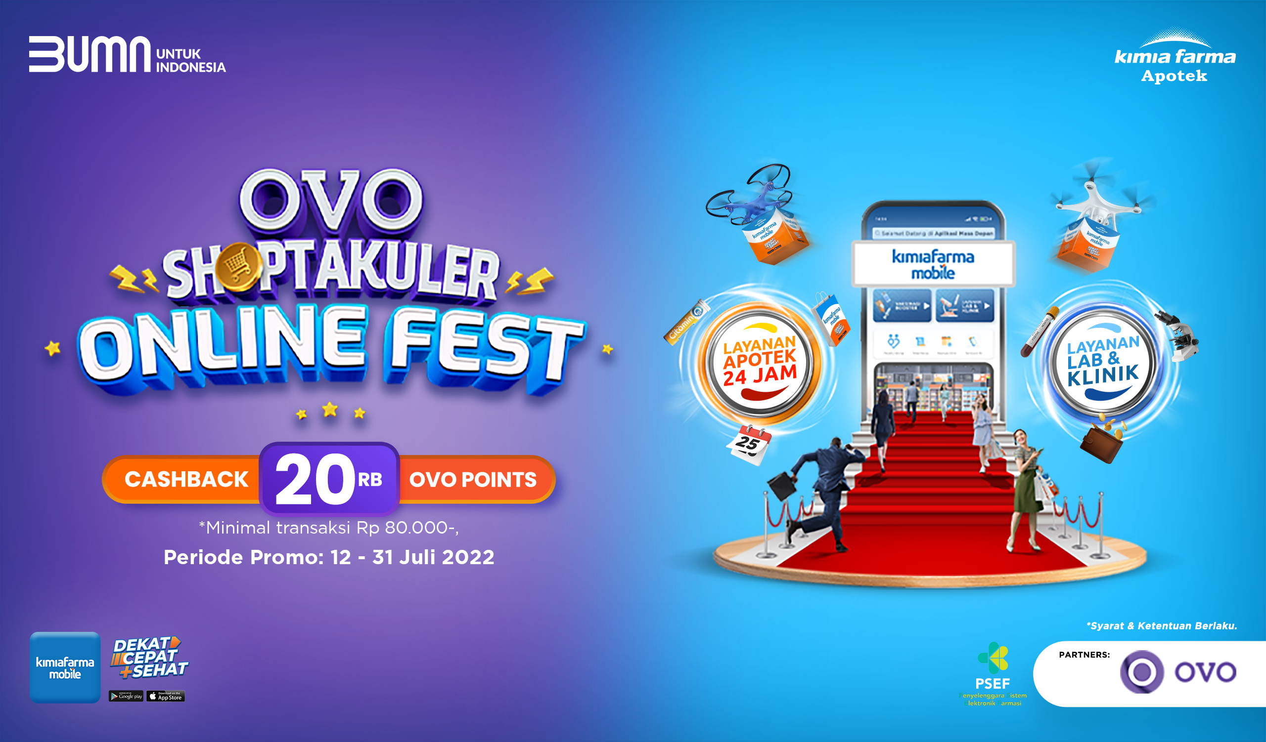 You are currently viewing Promo OVO Shoptakuler Cashback 20.000 OVO Points di Kimia Farma Mobile