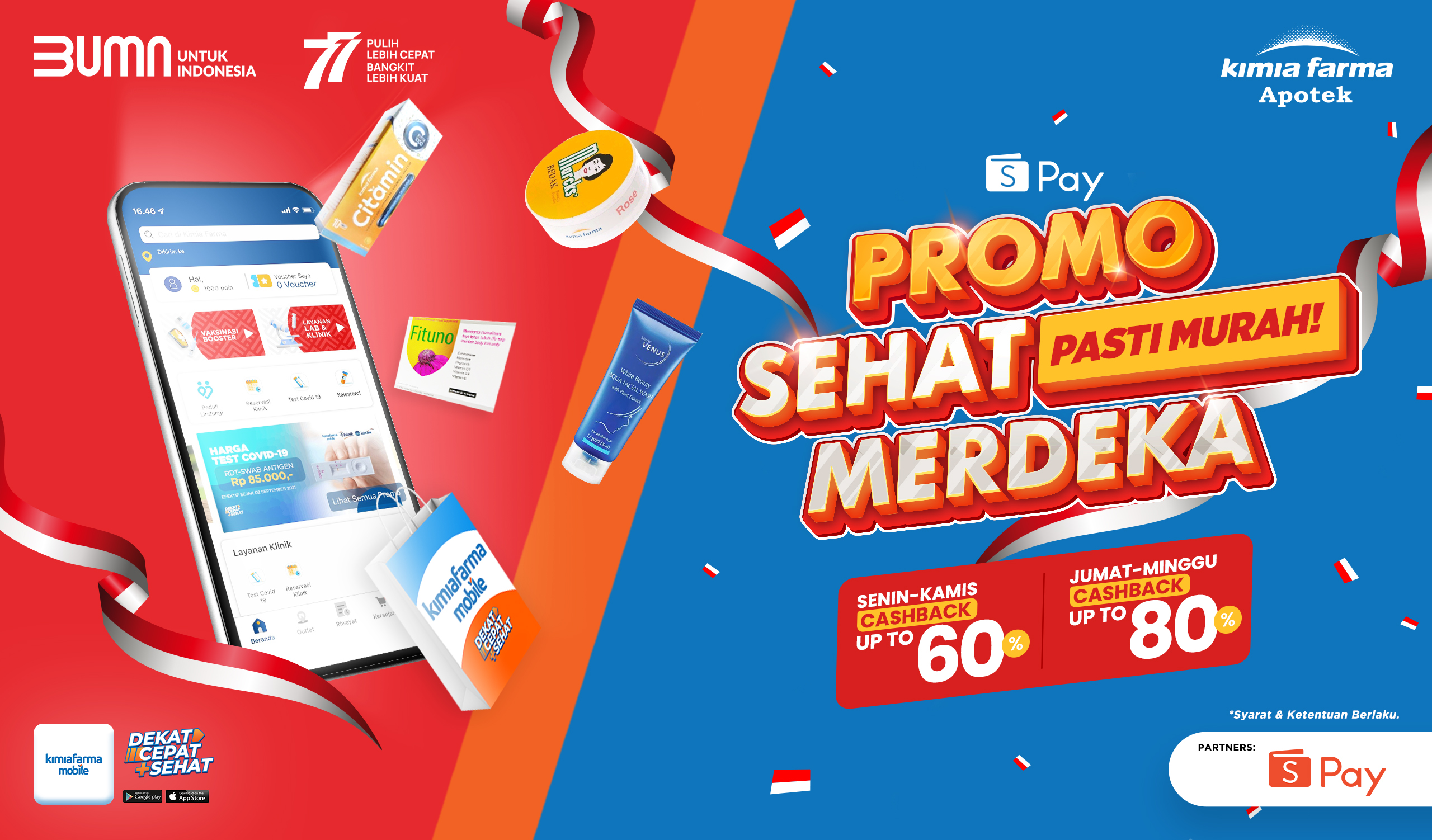 You are currently viewing Promo Sehat Merdeka, Sehat Pasti Murah dengan ShopeePay di Kimia Farma Mobile