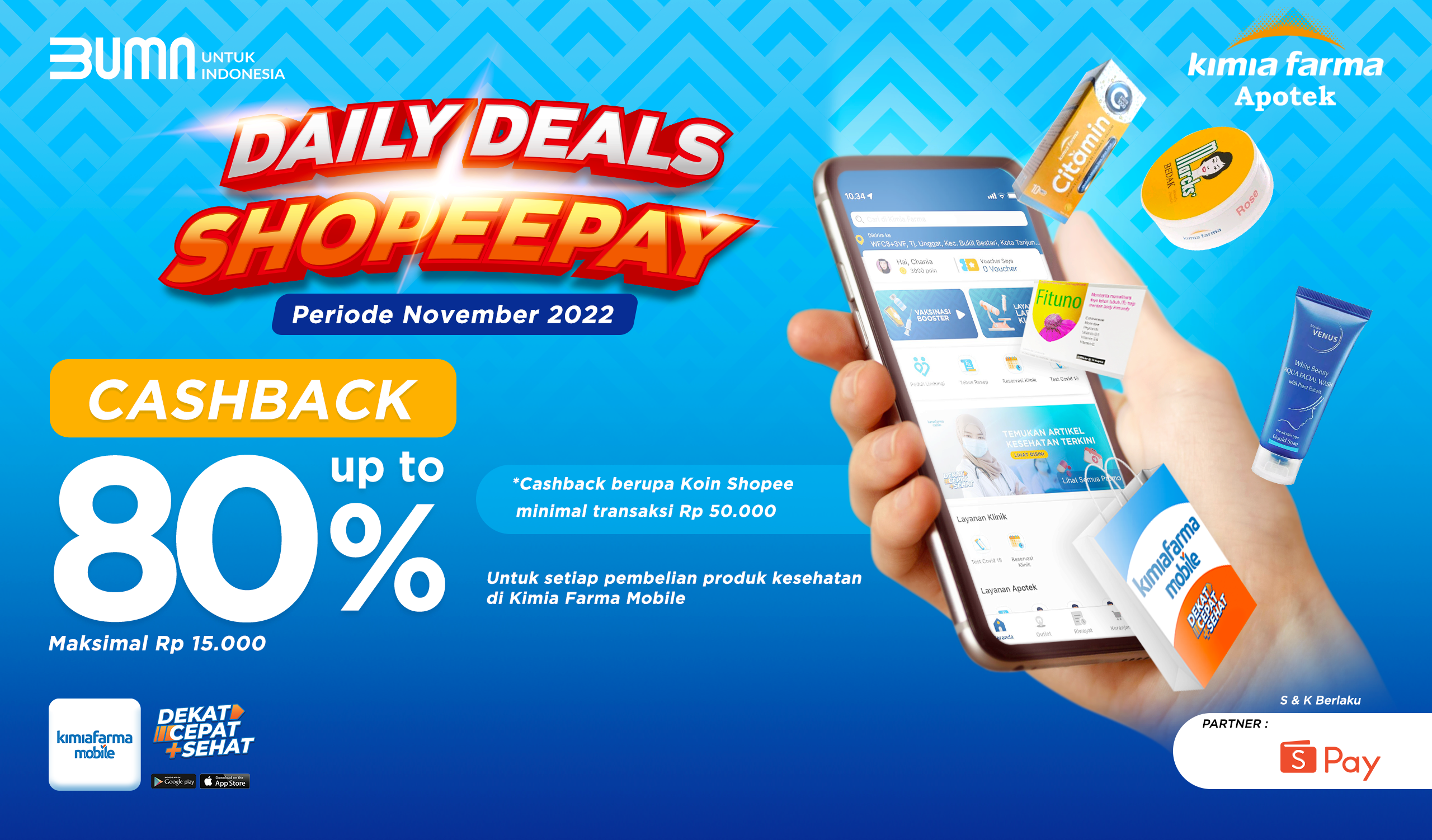 You are currently viewing Daily Deals ShopeePay di Kimia Farma Mobile!