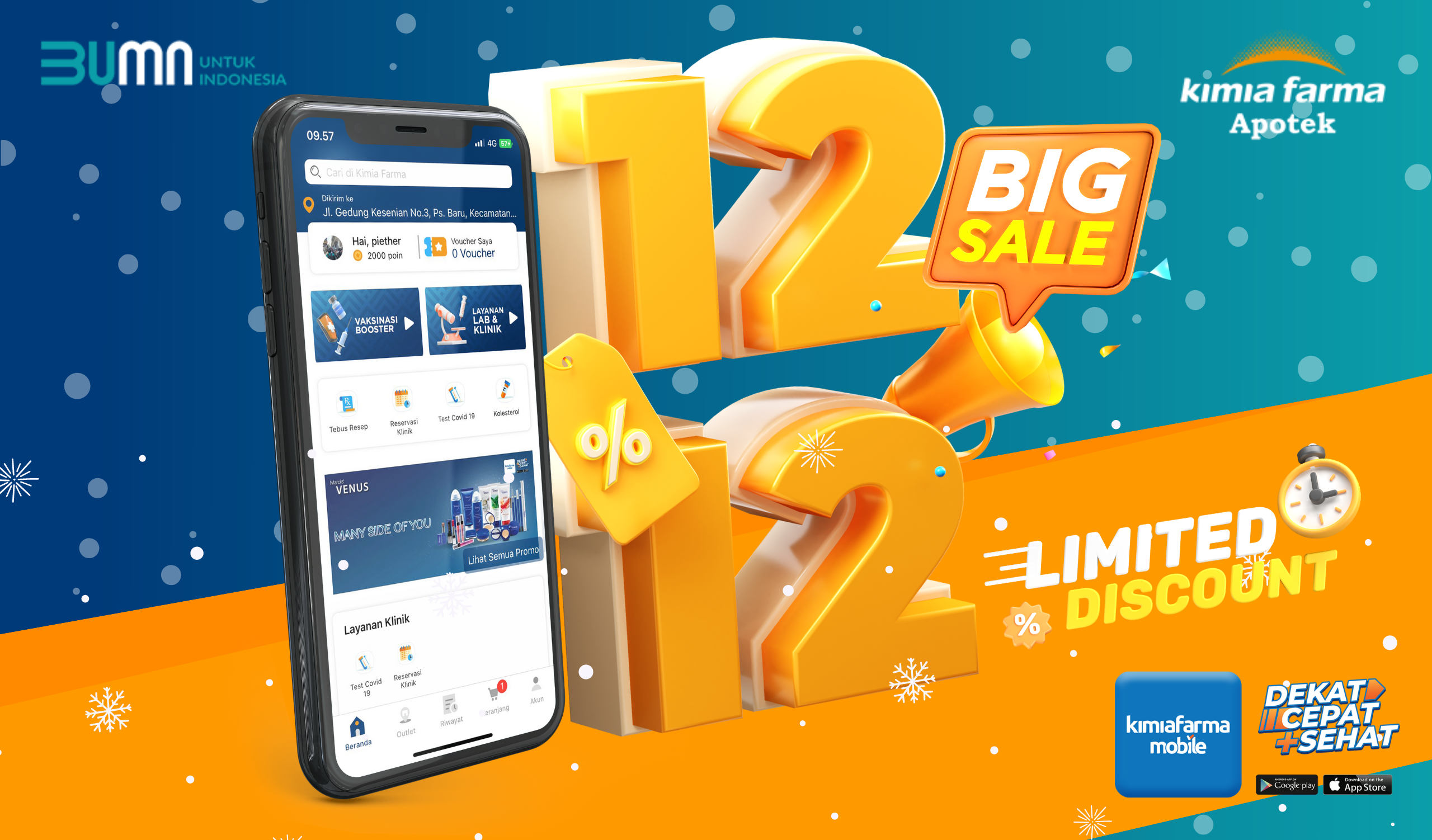 Read more about the article 12.12 Big Sale di Kimia Farma Mobile Sehat Lebih Cepat!