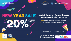 Read more about the article New Year Sale! Paket Medical Check-Up Hemat untuk Seluruh Pemeriksaan di Kimia Farma Mobile!