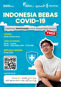 Read more about the article INDONESIA BEBAS COVID-19! Vaksinasi SINOPHARM untuk Masyarakat Umum