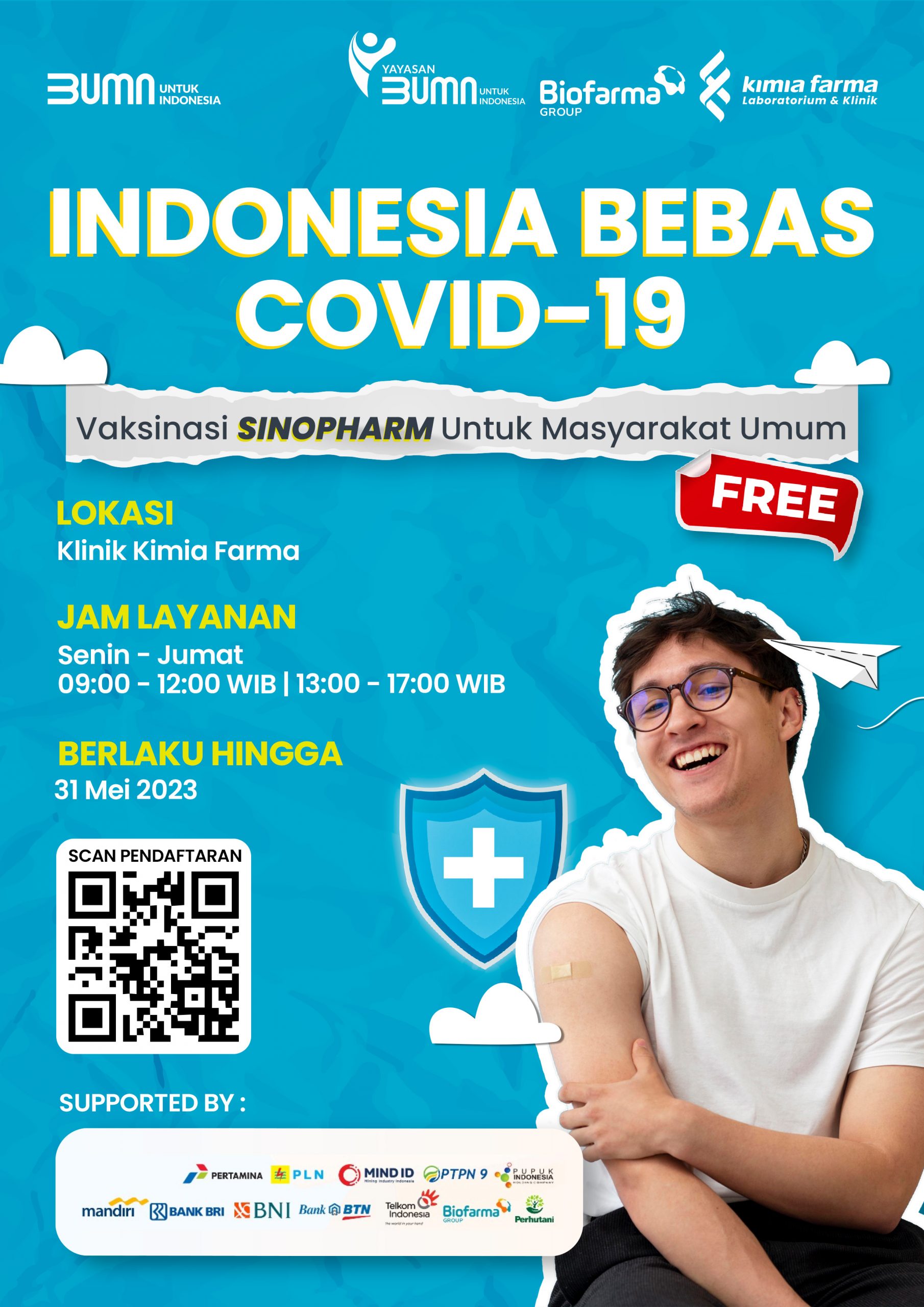 Read more about the article INDONESIA BEBAS COVID-19! Vaksinasi SINOPHARM untuk Masyarakat Umum