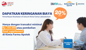 Read more about the article Dapatkan Keringanan Biaya Pemeriksaan Kesehatan di Seluruh Kimia Farma Laboratorium!