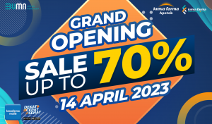 Read more about the article Spesial Promo Grand Opening Outlet Baru Kimia Farma Apotek