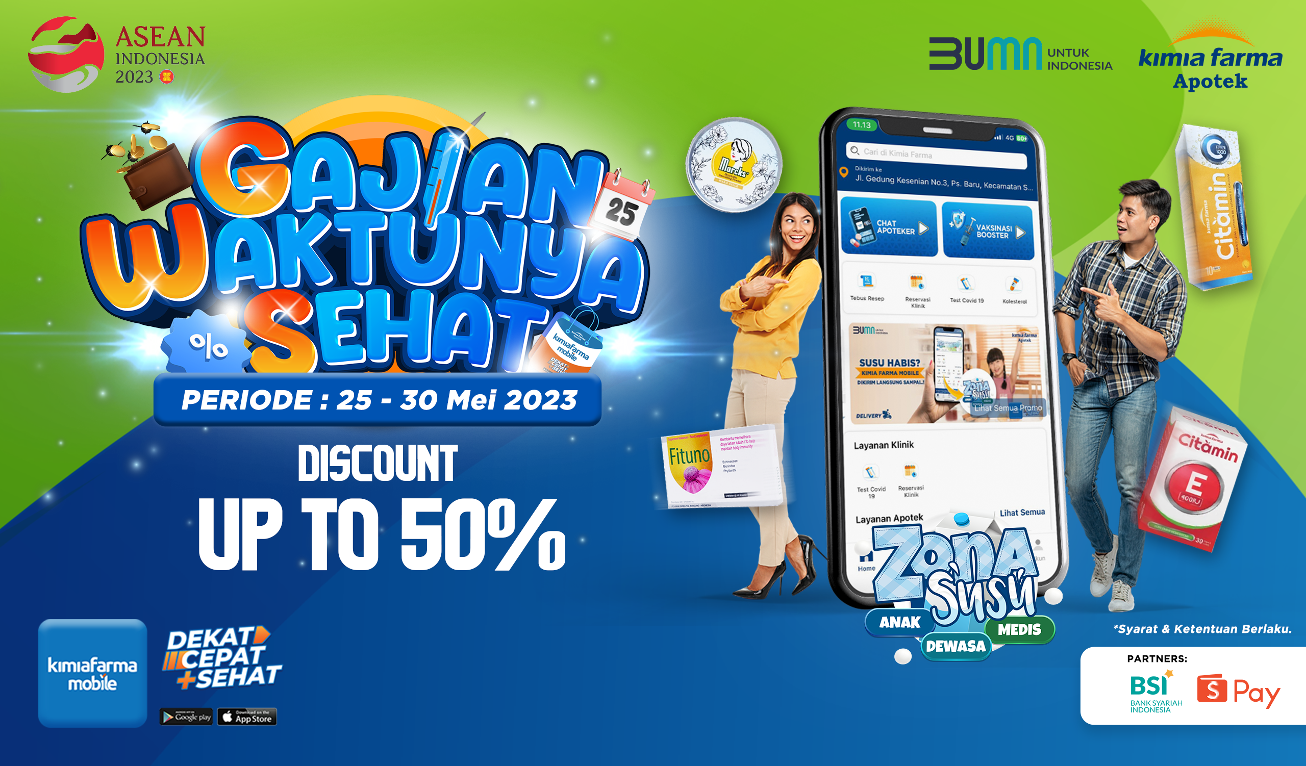 Read more about the article Gajian Waktunya Sehat! Jaga Kesehatan Keluarga Lebih Maksimal di Kimia Farma Mobile