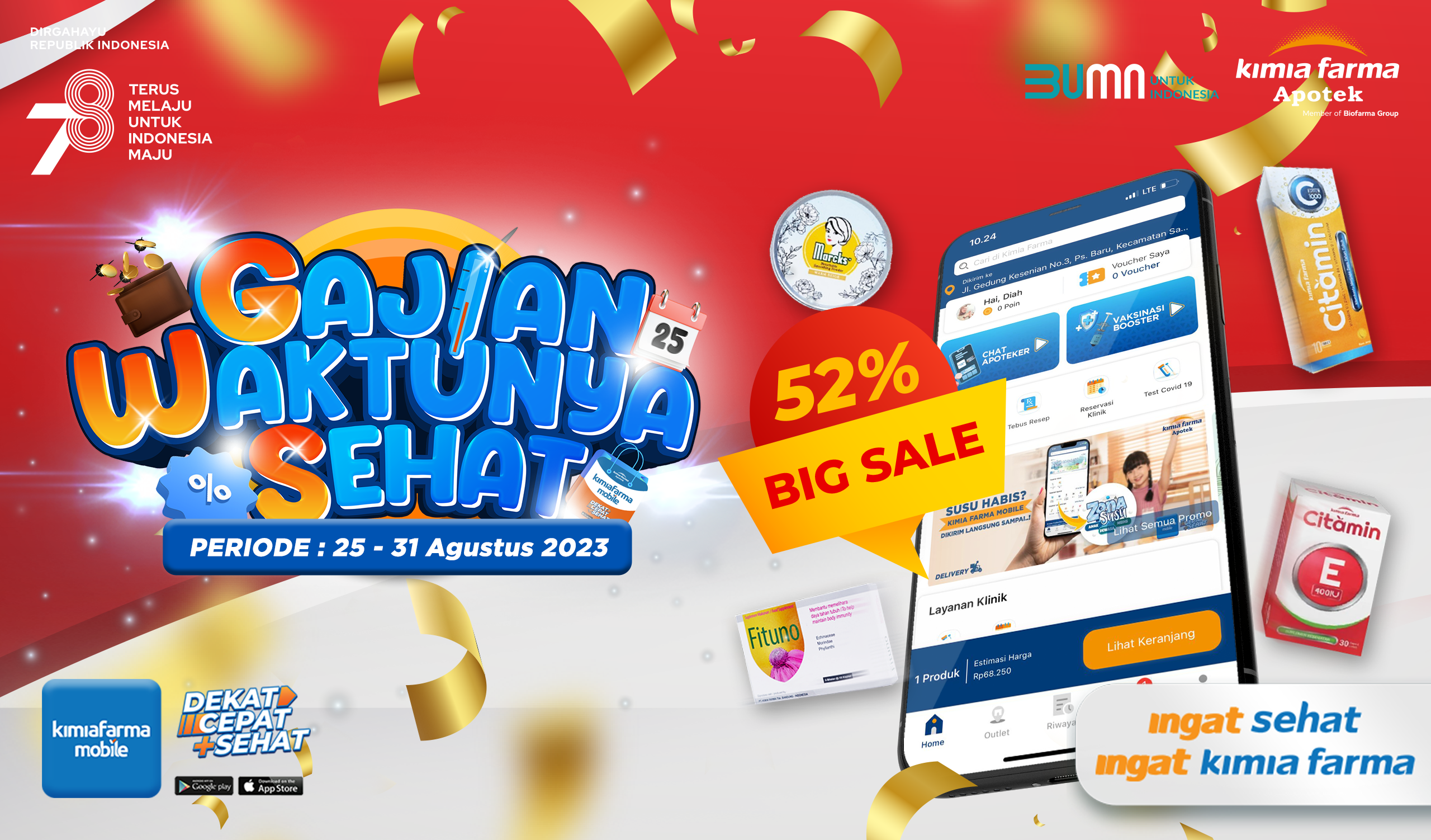 Read more about the article Promo di Bulan Merdeka Spesial Gajian Waktunya Sehat!